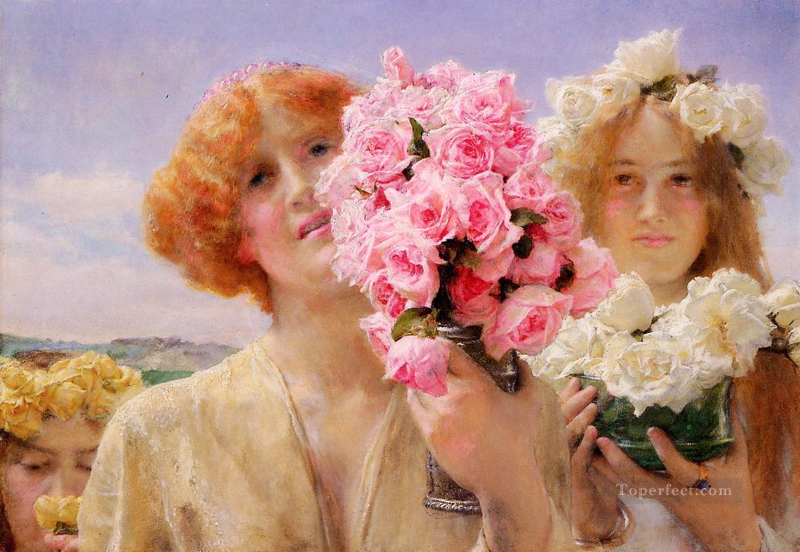 Summer Offering Romantic Sir Lawrence Alma Tadema Oil Paintings